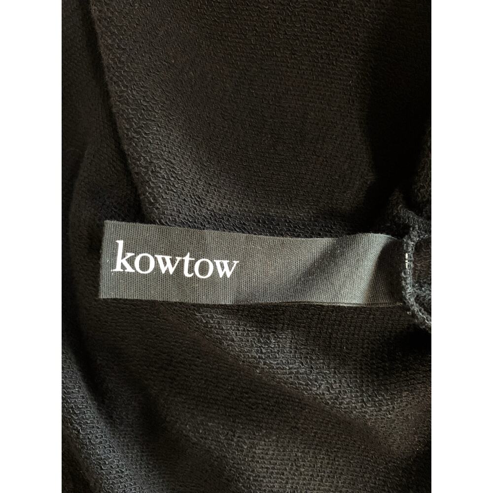 Kowtow Dress Black Organic Cotton Oversized Short Sleeves Pockets Women's S - Picture 4 of 6
